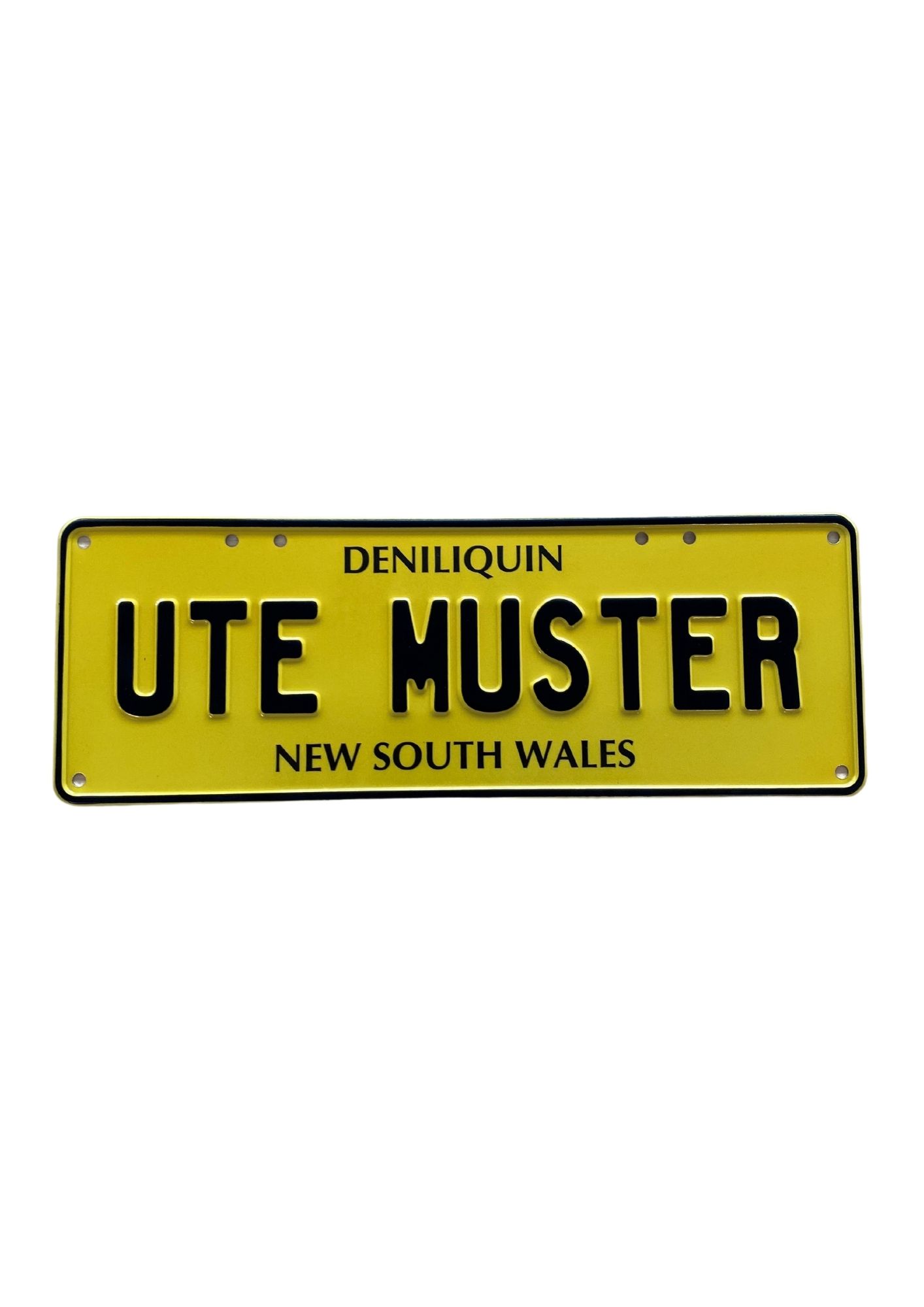 Deniliquin Ute Muster Number Plate Souvenir Deni Ute Muster