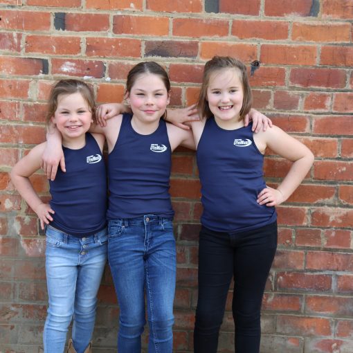 Girls Kids Blue Singlet