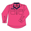 Hot Pink Work Shirt