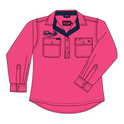 Hot Pink Work Shirt