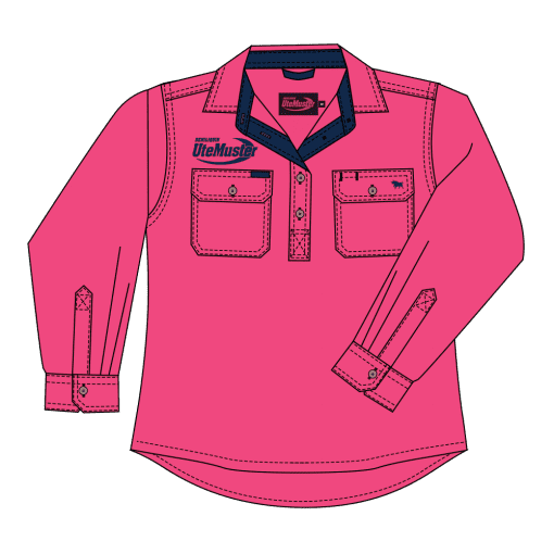 Hot Pink Work Shirt