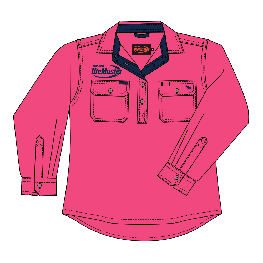 pink work shirt mens