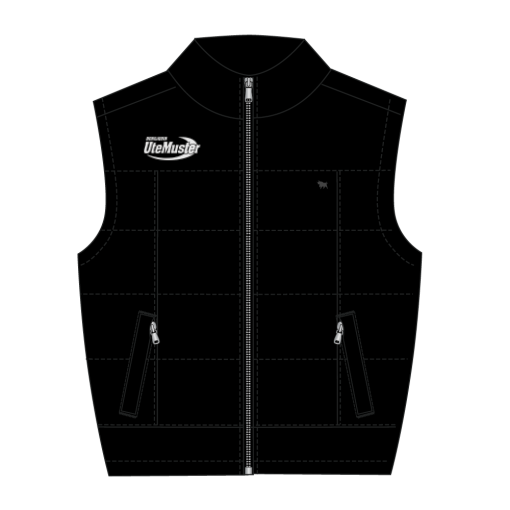 Adult Unisex Slim Fit Vest - Black