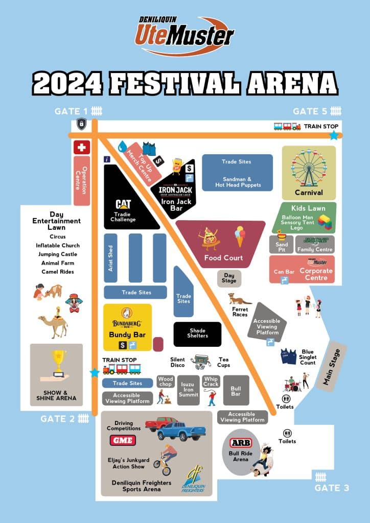 Den Ute Muster Map 2024 A3 Festival Arena