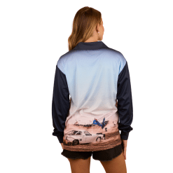 Adult Fishing Jersey Lady Back