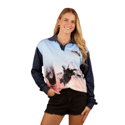 Adult Fishing Jersey Lady Front