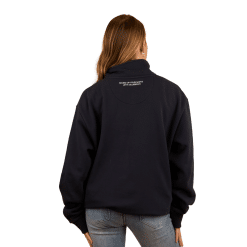 Navy Zip Jumper Lady Back