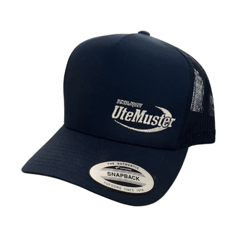 Navy Trucker - White Logo to side