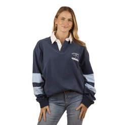Adult Blue Deni Rugby Lady Front