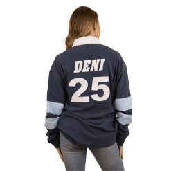 Adult Blue Rugby Lady Back