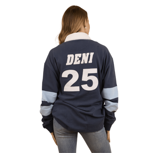 Adult Blue Rugby Lady Back