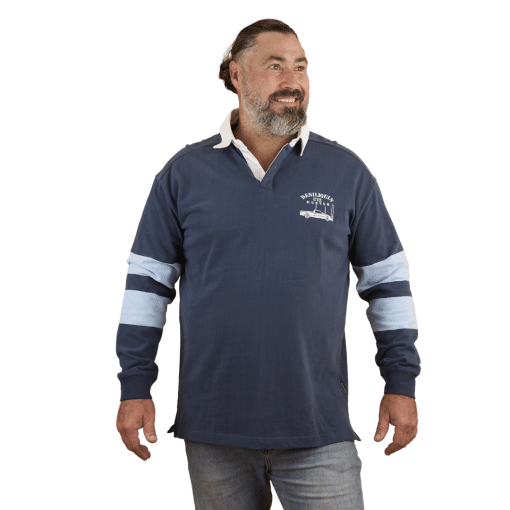 Adult Blue Rugby Man Front