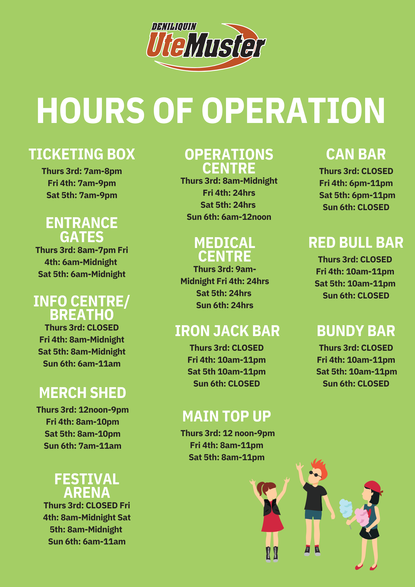 Deni Ute Muster 2024 Hours Of Operation A4 Poster.pdf