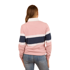 Ladies Pink Rugby Back