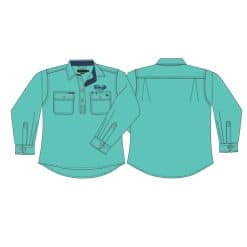 LADIES MINT  WORK SHIRT