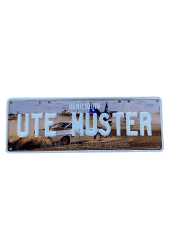 Deni Ute Muster Souvenir Number Plates - Round Up Your Mates