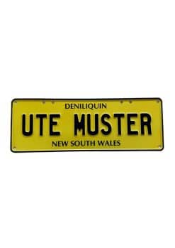 Deniliquin Ute Muster Number Plate - Souvenir