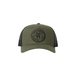 Alternative view of ARMY GREEN DENI TRUCKER HAT EST 99