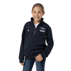 KIDS NAVY 1/4 ZIP JUMPER