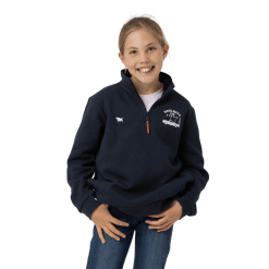 Alternative view of KIDS NAVY 1/4 ZIP JUMPER