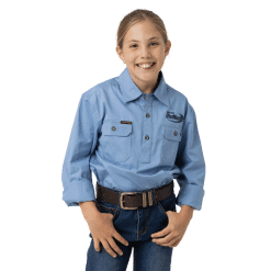 Alternative view of KIDS DENIM BLUE WORK SHIRT