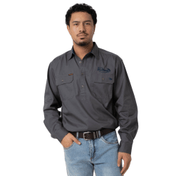 Alternative view of MENS MAGNUM LONG SLEEVE WORK SHIRT - HALF BUTTON