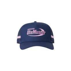 Alternative view of NAVY/PINK DENI TRUCKER HAT